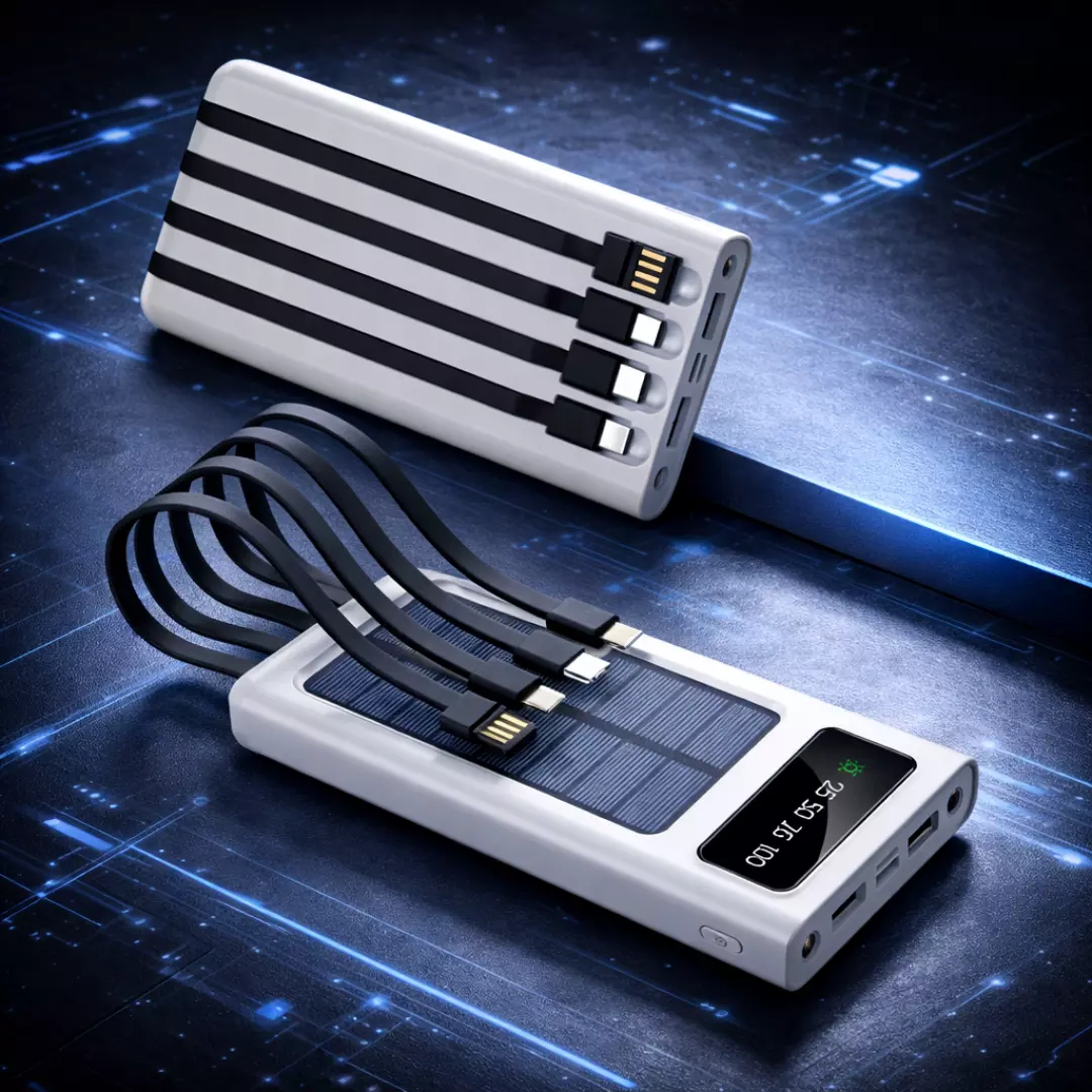 Power Bank MiniMen MM-CDB317 10.000mAh Cabos Integrados 3 em 1 5