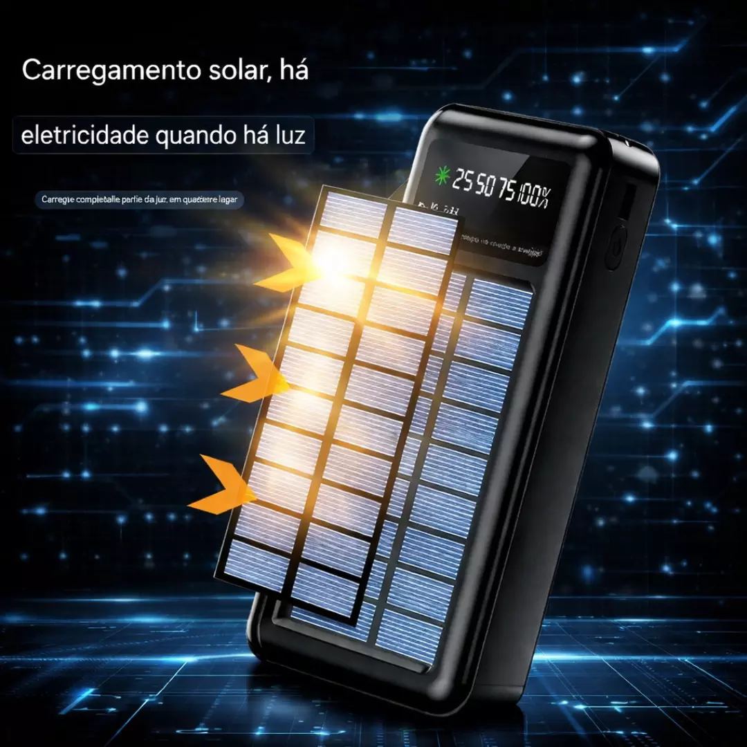 Power Bank MiniMen MM-CDB317 10.000mAh Cabos Integrados 3 em 1 3