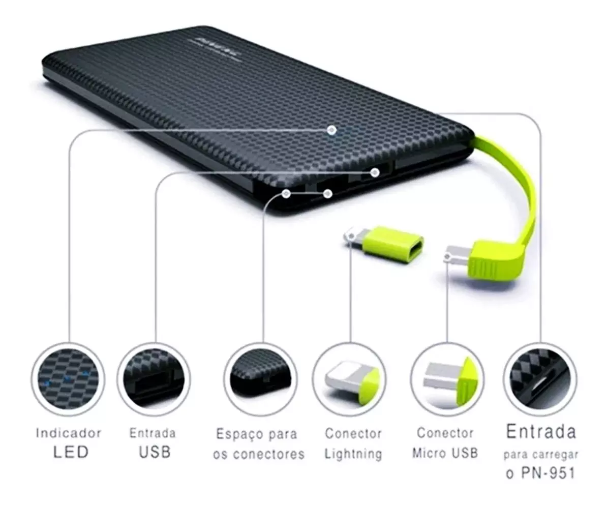 Power Bank Pineng PN-951 10.000mAh Original 2