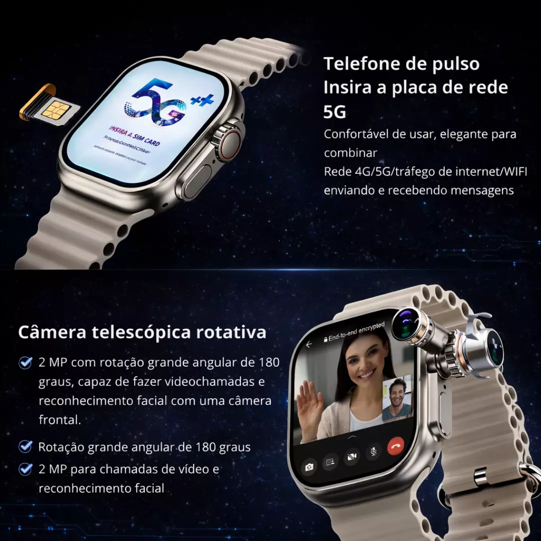 Smartwatch Microwear Ultra 4 Ai 5G 2GB + 16GB 4